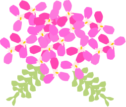 住職の花の装飾